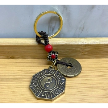 Metal Yin Yang Anahtarlık