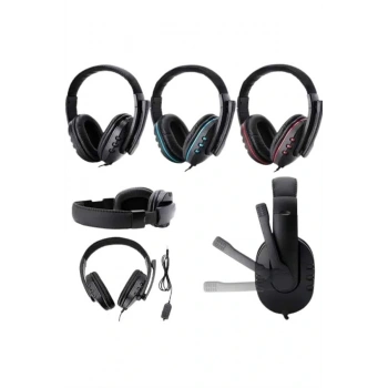 Mikrofonlu Gamer Kulaklık Oyuncu Kulaklığı Yüksek Ses Kaliteli Stereo Yumuşak Yastıklar