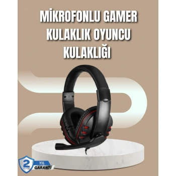 Mikrofonlu Oyun Kulaklığı – Mavi Işıklı, Uzun Süre Konforlu Kullanım