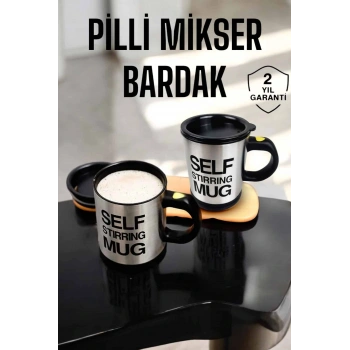 Mikser Kupa Yazılı Mug Bardak Karıştırma Özelliği