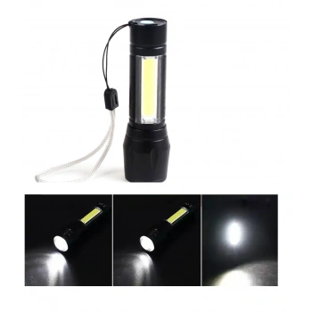 Mini Çok Güçlü Şarjli El Feneri Xpe-cob Led Wt-030