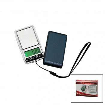 MINI DIGITAL SCALE MİNİ = 4.5X7.5CM HASSAS TARTI - TERAZİ 200GR / 0.01GR PİLLİ=1 X CR2032 (5324)