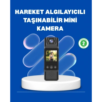 Mini Kamera 1080P Full HD Döner Lens Taşınabilir