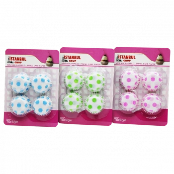 MİNİ MUFFİN KAĞIT KEK KAPSÜLÜ - PAKET İÇİNDE 60 ADET VARDIR (5324)