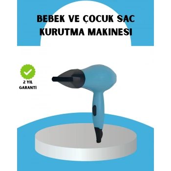 Mini Saç Kurutma Makinesi – Sessiz, Güvenli Ve Hafif – Çocuklar İçin Özel Tasarım