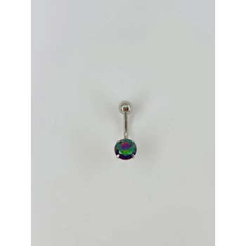 Mistik Topaz Taşlı Göbek Piercing - Pg0002