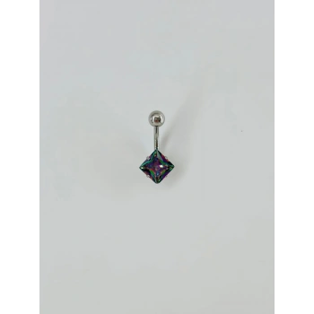 Mistik Topaz Taşlı Göbek Piercing - Pg0044