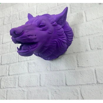 Mor Kurt Figürü Duvar Aksesuarı