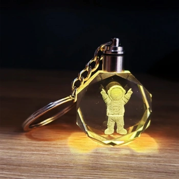 Mutlu Astronot Tasarımlı MevcutDeğiştiren Anahtarlık