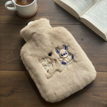 Mutlu Robot Hayvan Figürlü Peluş Sıcak Su Torbası 1 Lt – Yumuşak Kılıf, Uzun Süre Sıcak Tutan Termal Su Torbası (5324)