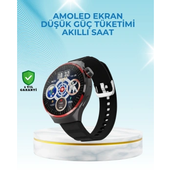 NFC Destekli Akıllı Saat AMOLED Ekranlı Şık Tasarım