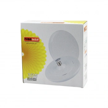 NİSALUCE EAMP-063/KB 36W E27 UFO TİPİ LED LAMBA AMPUL KRİSTAL DESENLİ MİKA PLS.KAPAK 6400K - 3240LÜMEN (5324)