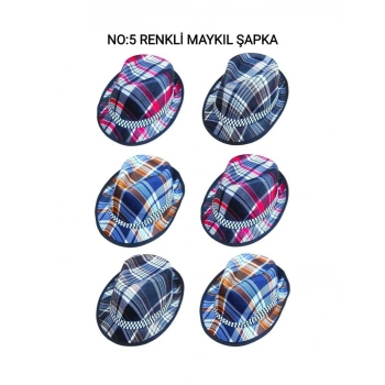 NO-5 RENKLİ MAYKIL ŞAPKA (5324)