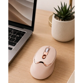 Ofis ve Laptop Kullanımına Uygun Şarjlı Wireless Mouse Sessiz Tuşlu