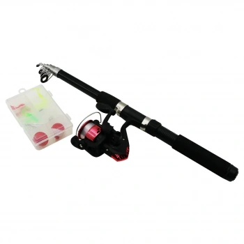 OLTA SETİ TAKIMI ORTA BOY ÇANTALI 2.10MT. TELESKOPİK KAMIŞ - OLTA MAKİNESİ - AKSESUAR KUTUSU (5324)