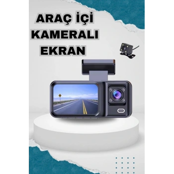 Ön Ve Arka Kameralı 2 İnç 1080p Full Hd Dvr Araç İçi Ekran