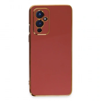 One Plus 9 Kılıf Volet Silikon - Kırmızı