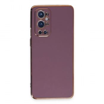 One Plus 9 Pro Kılıf Volet Silikon - Mor