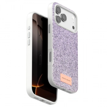 Onegif Apple İphone 17 Pro Max Bright Simli Kapak - Lila