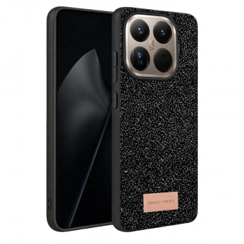 Onegif Xiaomi Mi 15t Pro Bright Simli Kapak - Siyah