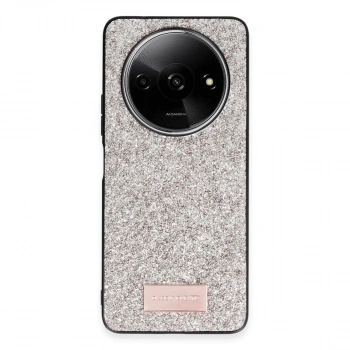 Onegif Xiaomi Redmi A3 4g Bright Simli Kapak - Gold