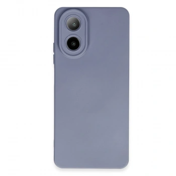 Oppo A38 Kılıf Nano İçi Kadife Silikon - Gri