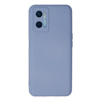 Oppo A96 Kılıf Nano İçi Kadife Silikon - Lila