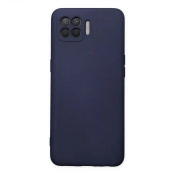 Oppo Reno 4 Lite Kılıf Nano İçi Kadife Silikon - Lacivert