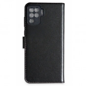 Oppo Reno 5 Lite Trend S Plus Kapaklı Kılıf - Siyah