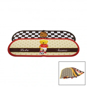 OVAL RENKLİ DESENLİ - RESİMLİ SU EMİCİ - SİHİRLİ  BANYO PASPASI ELASTİK 116 X 37.5CM (5324)