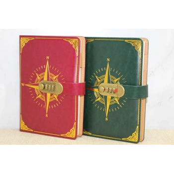 Özel Tasarım Şifreli Deri Defter