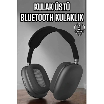 P9 Plus Hi-fi Ses Kalitesi Ayarlanabilir Mikrofonlu Bluetooth Kulaklık Siyah