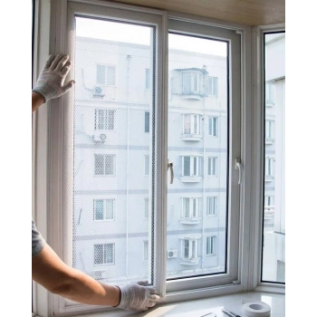 Pencere İçin Sineklik Tülü 100x150 CM Çift Taraflı Bant Hediyeli