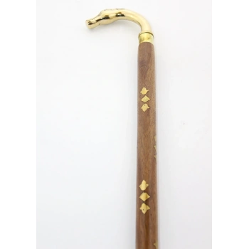 Pirinç At Büstü Baston Model 2