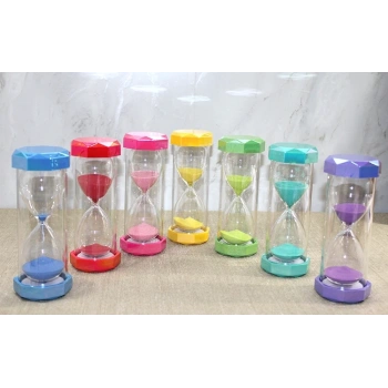 Plastik Çerceveli Renkli 10 Dk Kumsaati Alk4563