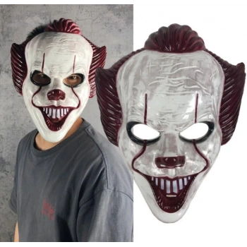 Plastik Joker Maskesi Killer Palyaço Maskesi (5324)