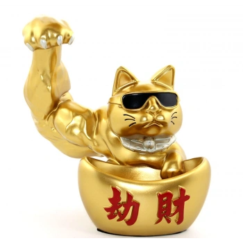 Polyester Şanslı Kedi Figürü Model 1