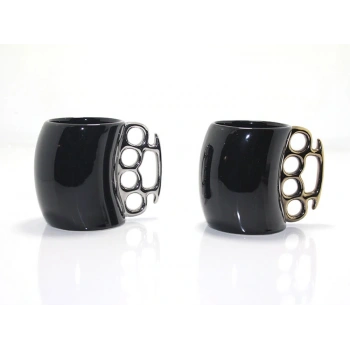 Porselen Muşta Tasarımlı Kupa Bardak