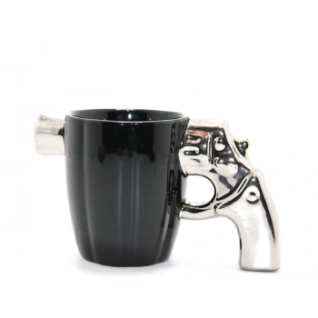 Porselen Silahlı Kupa Bardak Model 1