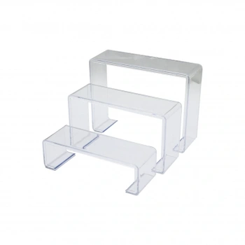 POŞETLİ 3 BOY MERDİVEN TEŞHİR AYAK YÜKSEKLİK: 6-11.5-16.5CM DERiNLİK: 6.5CM EN: 19.5-20.5-21.5CM (5324)