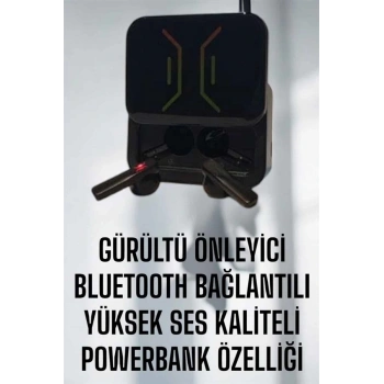 Powerbankli Bluetooth Kulaklık Yüksek Ses Kaliteli Kablosuz