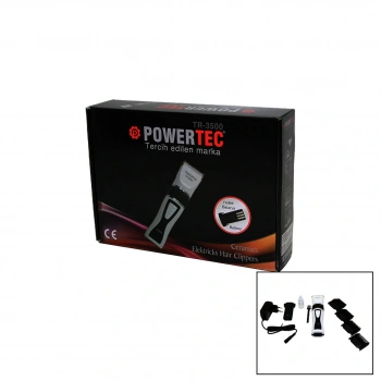 POWERTEC TR-3500 SAÇ KESME TRAŞ MAKİNESİ YEDEK BATARYALI (5324)