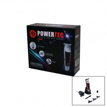 POWERTEC TR-658 SAÇ SAKAL ENSE ÇİZİM TRAŞ MAKİNESİ T BIÇAK (5324)