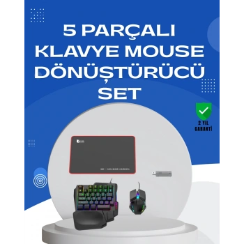Profesyonel Mobil Oyun Seti | Yüksek Dpı Mouse + Ergonomik Klavye