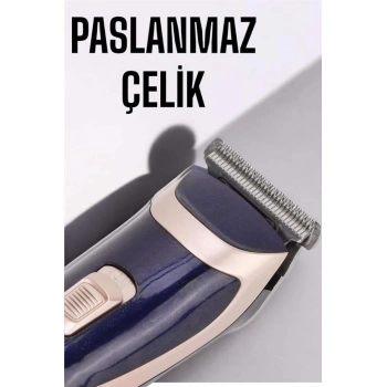 Profesyonel Şarjlı Saç ve Sakal Traş Makinesi Kolay Kullanım
