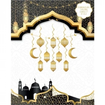 Ramazan Tavan Süsü 10lu Metalize Gold