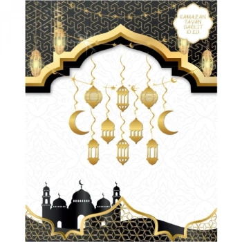 Ramazan Tavan Süsü 10lu Metalize Gold