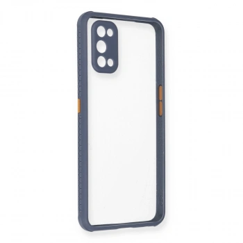 Realme 7 Pro Kılıf Miami Şeffaf Silikon - Gri