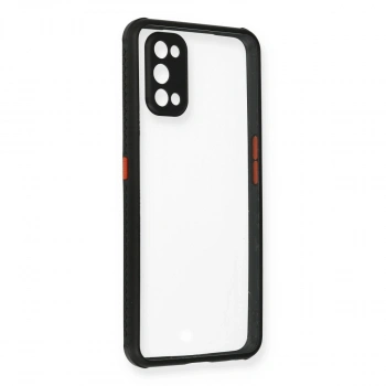Realme 7 Pro Kılıf Miami Şeffaf Silikon - Siyah