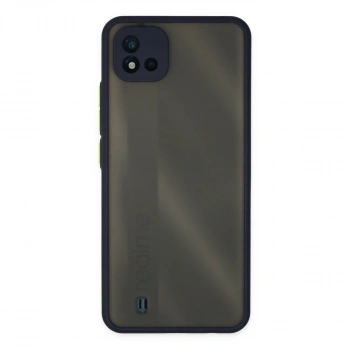 Realme C11 2021 Kılıf Montreal Silikon Kapak - Lacivert